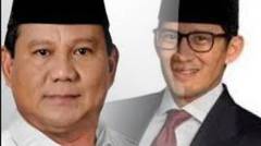 Hore, Elektabilitas Prabowo-Sandi Menang!