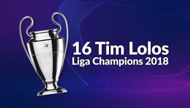 16 Tim Lolos Liga Champions 2018