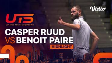 Highlights | The Ice Man (Casper Ruud) vs The Rebel (Benoit Paire) | Ultimate Tennis Showdown 2023