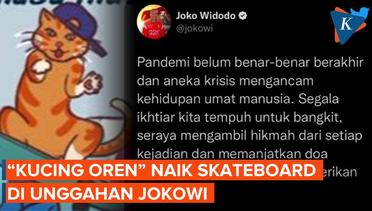 Unggahan Jokowi Kembali Munculkan Kucing Oren di Karikatur Hari Sumpah Pemuda