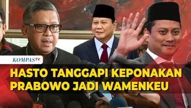 Respons Sekjen PDIP Hasto Kristiyanto soal Pelantikan Keponakan Prabowo Jadi Wamenkeu