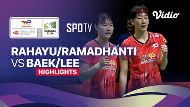 Apriyani Rahayu/Siti Fadia Silva Ramadhanti (INA) vs Baek Ha Na/Lee So Hee (KOR) - Highlights | Uber Cup Chengdu 2024 - Women's Doubles