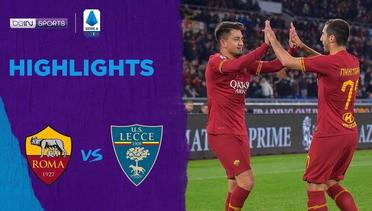 Match Highlight | Roma 4 vs 0 Lecce  | Serie A 2020