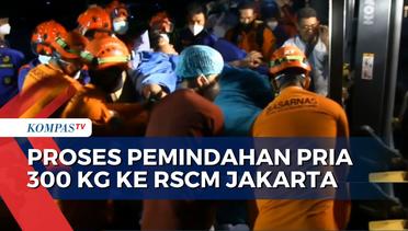 Proses Pemindahan Pria Obesitas 300 Kg dari RSUD Tangerang ke RSCM Jakarta Libatkan 2 Alat Berat