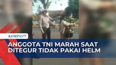 Nyaris Adu Jotos! Anggota TNI di Sikka Marah saat DItegur Polisi Karena Tidak Pakai Helm