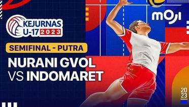 Semifinal Putra: Nurani GVOL vs Indomaret - Kejurnas Bola Voli Antarklub U-17 - 25 November 2023