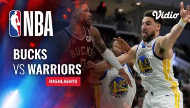 Milwaukee Bucks vs Golden State Warriors - Highlights | NBA Regular Season