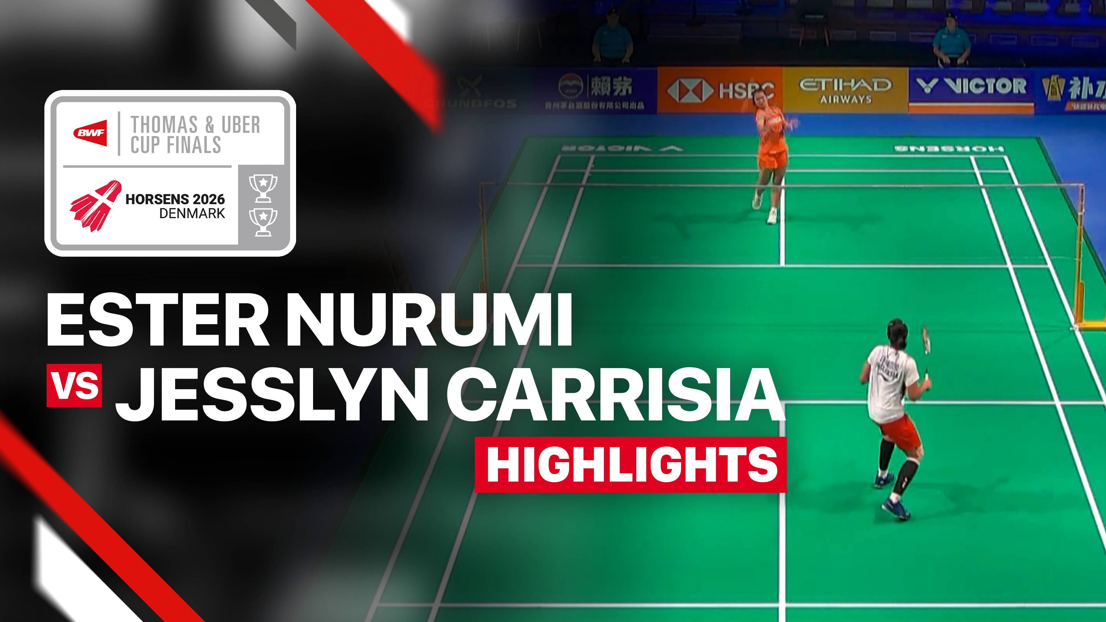 Ester Nurumi Tri Wardoyo (INA) vs Jesslyn Carrisia (AUS) - Women's Singles (Match 3) | Uber Cup 2026