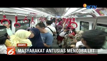 Masyarakat Uji Coba LRT di Stasiun Velodrome Rawamangun – Liputan6 Pagi