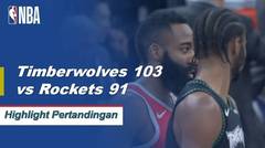 NBA I Cuplikan Pertandingan : Timberwolves 103 vs Rockets 91