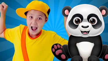 Five Little Pandas climbing a bamboo tree | More Nursery Rhymes & Kids Songs | Hahatoons Songs