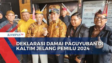 Deklarasi Damai Paguyuban Di Kaltim Jelang Pemilu 2024