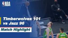 Match Highlight | Minnesota Timberwolves 101 vs 96 Utah Jazz | NBA Regular Season 2020/21