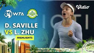 Daria Saville vs Lin Zhu - Highlights | WTA San Diego Open 2024