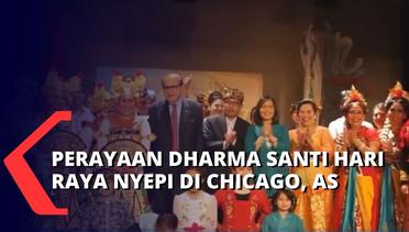 Tarian Khas Bali Meriahkan Acara Dharma Santi, Perayaan Hari Raya Nyepi di Chicago