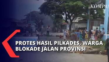 Lampiaskan Bentuk Kekecewaan Atas Hasil Pilkades, Warga di Takalar  Blokade Jalan Provinsi