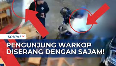 Santai di Warung Kopi, Pengunjung Malah Diserang 2 Remaja dengan Senjata Tajam!
