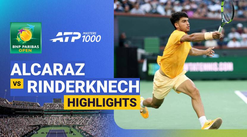 Carlos Alcaraz vs Arthur Rinderknech - Round 3 | ATP 1000: BNP Paribas Open 2026