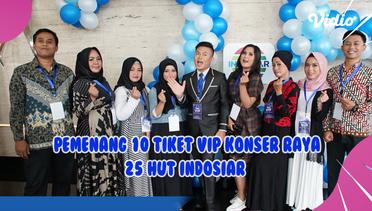 BERUNTUNG SEKALI! Keseruan 10 Pemenang Tiket VIP di Hari Kedua HUT 25 Indosiar