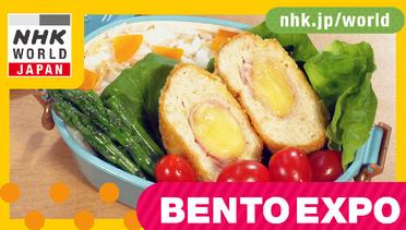 Bento Ayam Balutan Daging Asap dan Keju & Sushi Yakiniku