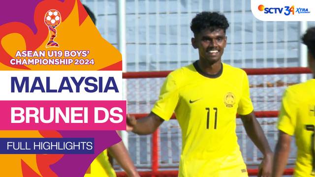 Malaysia vs Brunei DS - Full Highlights | Asean Boys Championship U19 2024