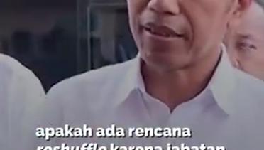 Saat Jokowi Tegaskan Reshuffle Kabinet Segera Terjadi