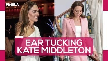 6 Gaya Ear Tucking Hair ala Kate Middleton