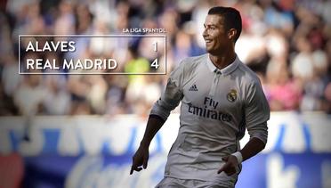 Hattrick Ronaldo antar Real Madrid Menang atas Alaves