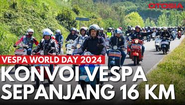 Meriahnya Vespa World Days 2024, Pecahkan Rekor 15 Ribu Vespa Konvoi Sepanjang 16 KM!