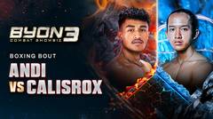 Andi Cobra vs Viki Calisrox - Full Match | Boxing Bout | Byon Combat Showbiz Vol.3