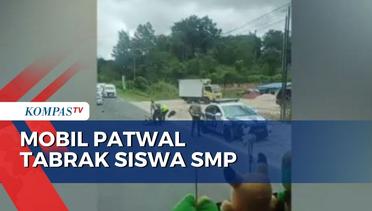 Mobil Patwal Polda Sumut Tabrak Motor Siswa SMP