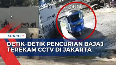 Terekam CCTV Pencurian Bajaj di Jakarta Barat, Korban Kehilangan Pekerjaan