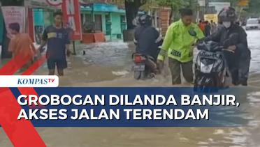 Akibat Grobogan Dilanda Banjir, Akses Jalan Terendam hingga Pemukiman Terendam