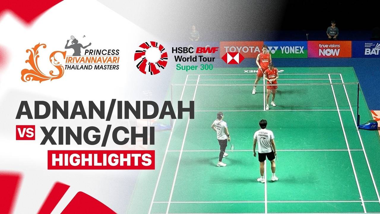 Adnan Maulana/Indah Cahya Sari Jamil (INA) vs Cheng Xing/Zhang Chi (CHN ...