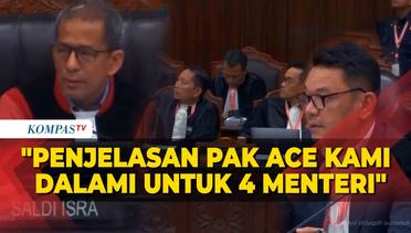 Hakim Saldi Nilai Jawaban Ace Hasan soal Bansos jadi Bahan Diskusi Jelang Sidang dengan 4 Menteri
