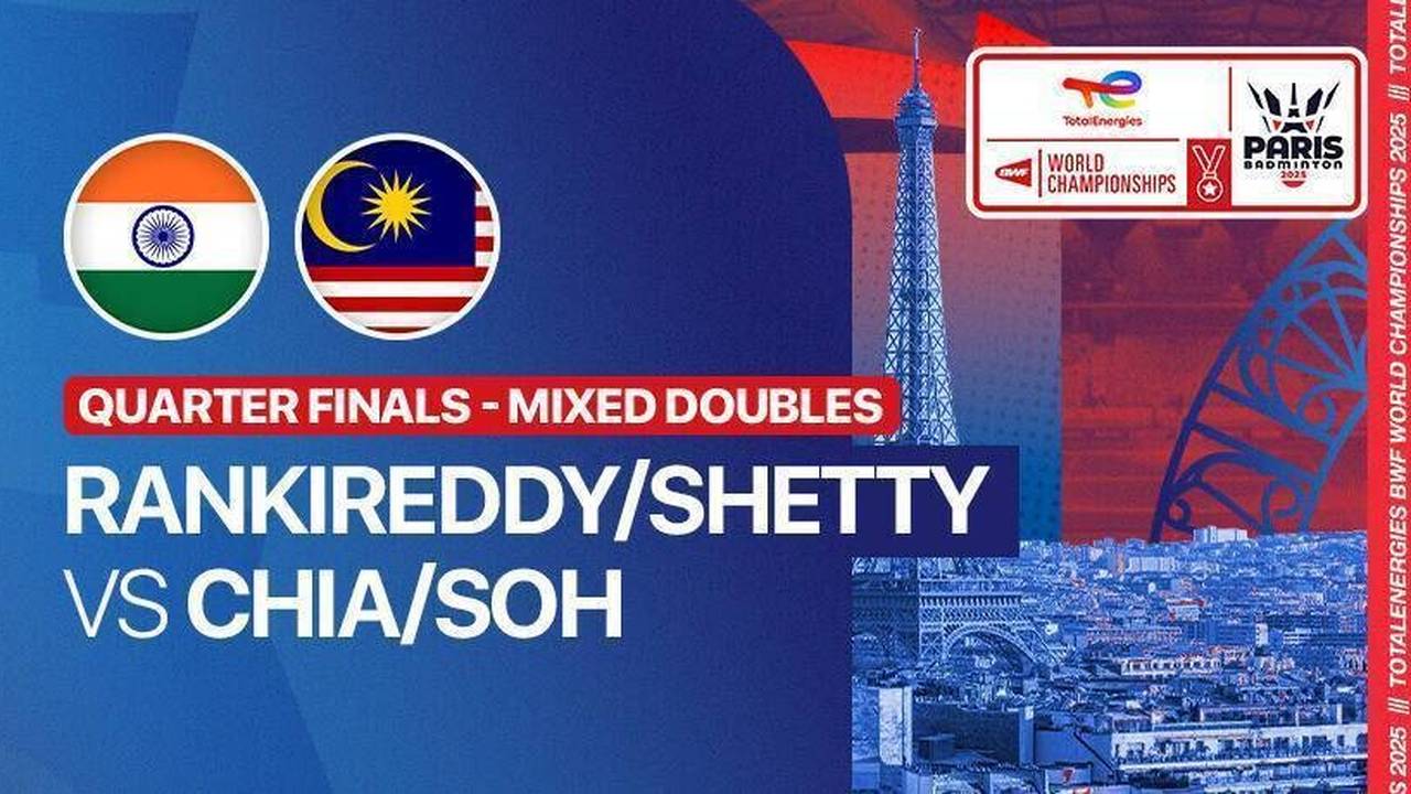 Satwiksairaj Rankireddy/Chirag Shetty (IND) vs Aaron Chia/Soh Wooi Yik ...