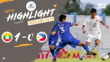 Full Highlight - Filipina 0 VS 1 Myanmar | Piala AFF U-15 2019