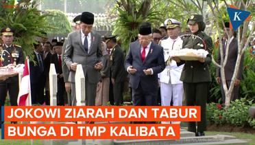 Jokowi Tabur Bunga di Makam BJ Habibie, Ani Yudhoyono hingga Jenderal Besar A.H Nasution