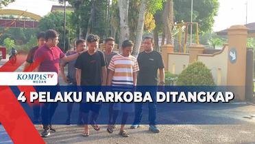 Polres Asahan Tangkap 4 Pelaku Narkoba Jaringan Malaysia
