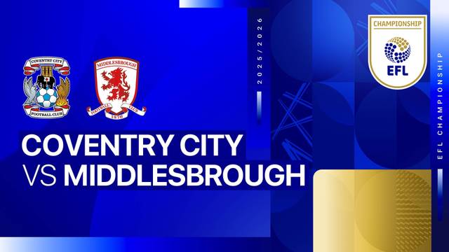 Coventry City vs Middlesbrough - Full Match | EFL Championship 2025/26