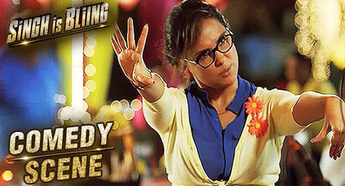 Lara Dutta Funny Dance Scene | Singh Is Bliing | Akshay Kumar, Amy Jackson  | HD Full Movie | Vidio