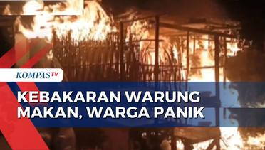 Kebakaran Warung Makan di Cirebon, 4 Unit Mobil Damkar Diterjunkan ke Lokasi