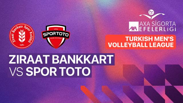 Ziraat Bankkart vs Spor Toto - Full Match | Turkish Men's Volleyball League 2025/26