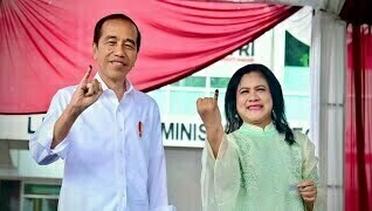 Presiden Jokowi dan Ibu Iriana Lakukan Pencoblosan di TPS 10 Gambir, Jakarta Pusat, 14 Februari 2024
