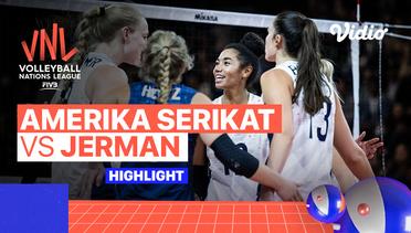 Match Highlights | Amerika Serikat vs Jerman | Women's Volleyball Nations League 2022