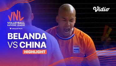 Match Highlights | Belanda vs China | Men's Volleyball Nations League 2023