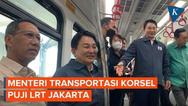 Heru Budi Dampingi Menteri Transportasi Korsel Jajal LRT Jakarta