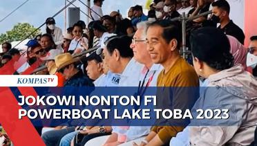 Tiba di Sumut, Presiden Jokowi Tonton Langsung F1 Powerboat 2023 di Danau Toba