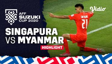 Highlight - Singapura vs Myanmar | AFF Suzuki Cup 2020