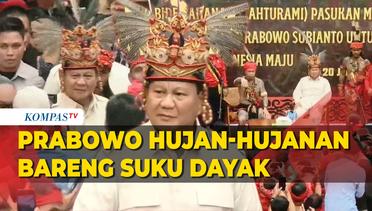 [FULL] Momen Prabowo Kampanye di Kalimantan Hujan-hujanan Bareng Suku Dayak